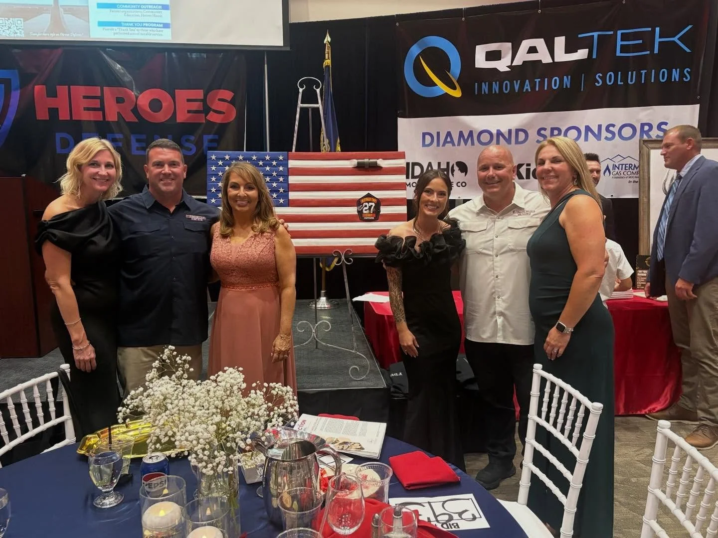 Last night at the @heroes.defense Gala, @brotherhooddesignscorporation had the honor of standing alongside @helencomperatore and  @kaylee.comperatore as they shared the story and legacy of their husband and father, Chief Corey Comperatore. ❤️🇺🇸

Th