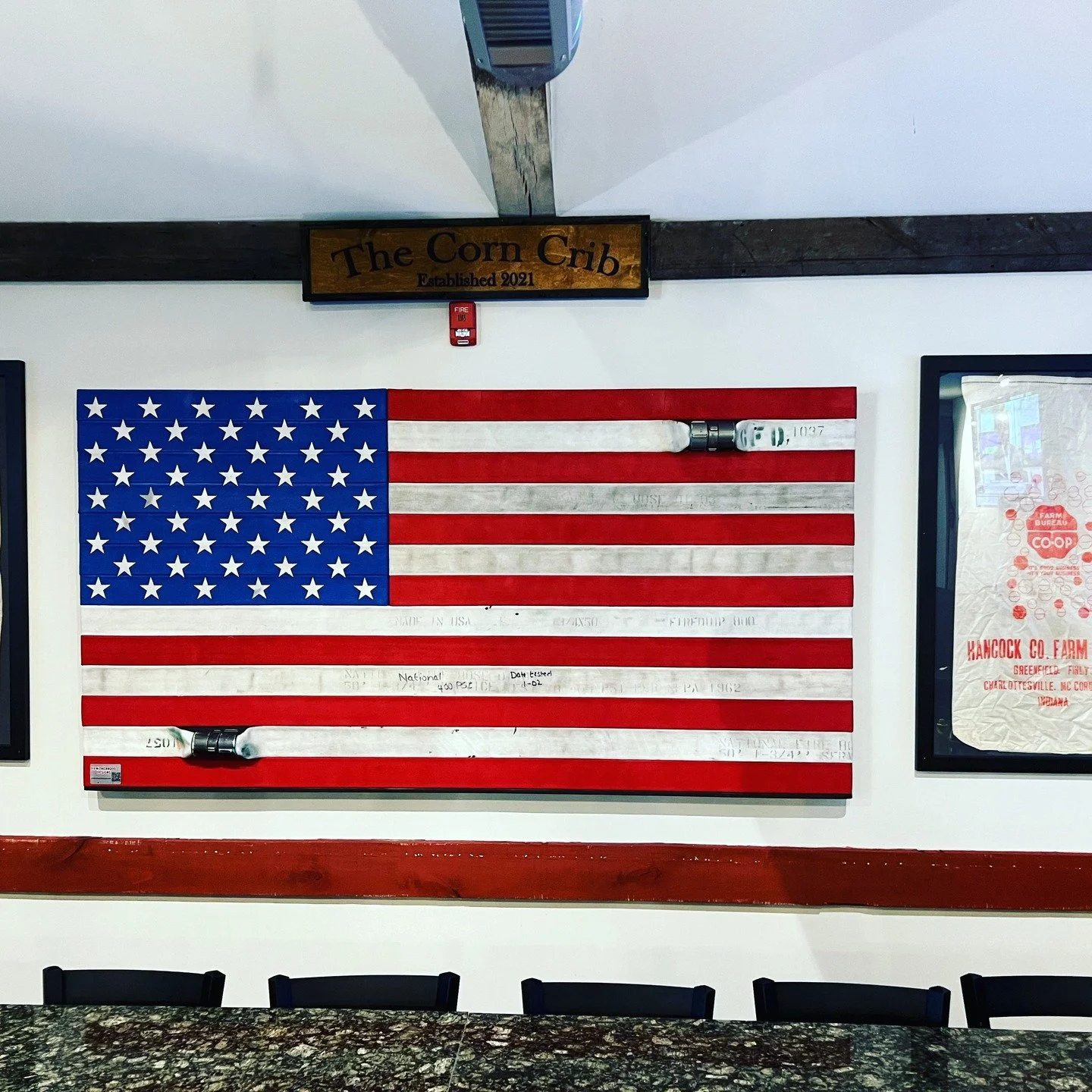 📍 Greenfield, IN

Three years ago today, Flag #33 found its home at @thedepot1906 &mdash; a landmark built in 1906 and reborn by Thomas Moore &amp; Ronnie Riggs into a gathering place of food, music and story.

🧯 Crafted from retired @greenfield_fi