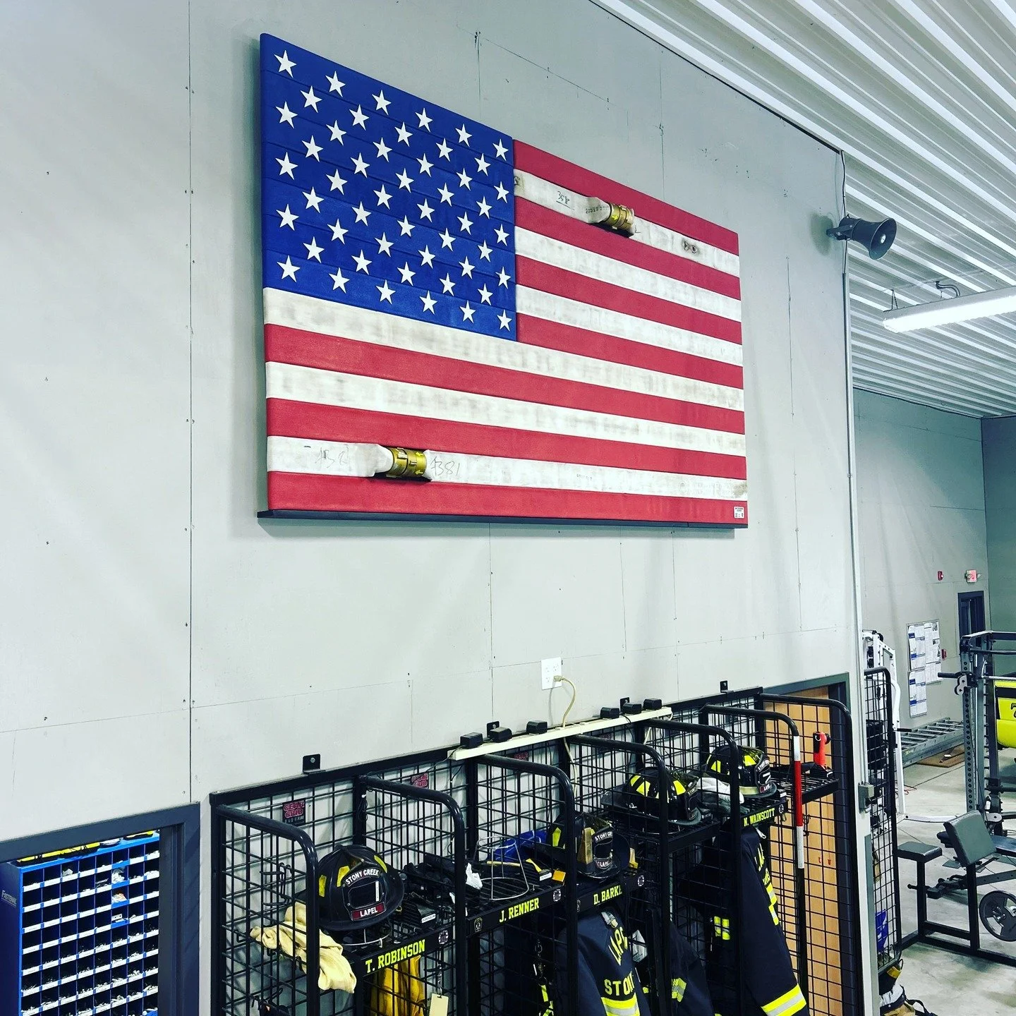 Every hose has a story 🇺🇸🔥

BDC Flag #128 was made from authentic retired 2-1/2&rdquo; fire hose from the @lapel_stony_creek_twp_fire &ndash;, whose service to South Madison County began in 1895 with a simple bucket brigade.

From hook &amp; ladde