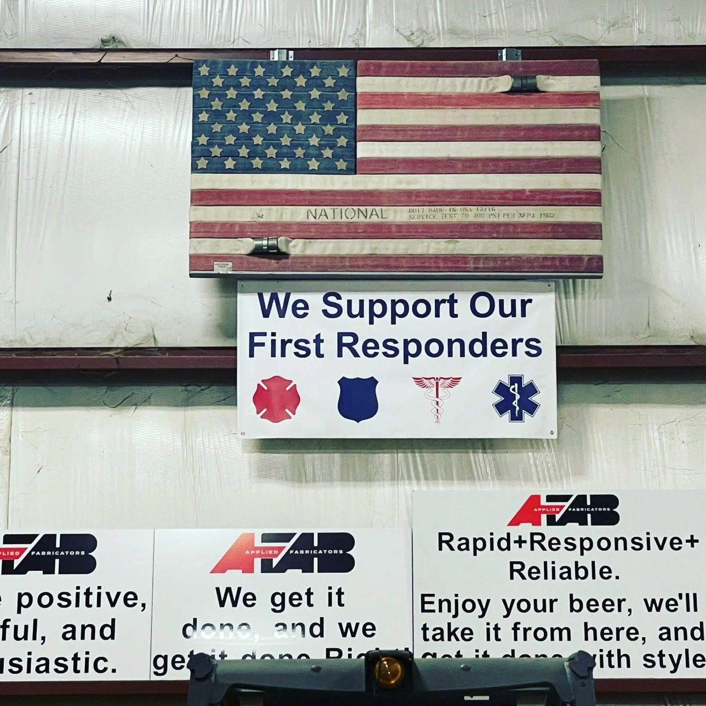 Flag #5. The first Rustic. The first believer. 🇺🇸

On Jan 18, 2022, Brandon Reeve and the @appliedfabricators in Greenfield Indiana team took a chance on two firefighters just getting started &mdash; long before the brand, the track record, or the 