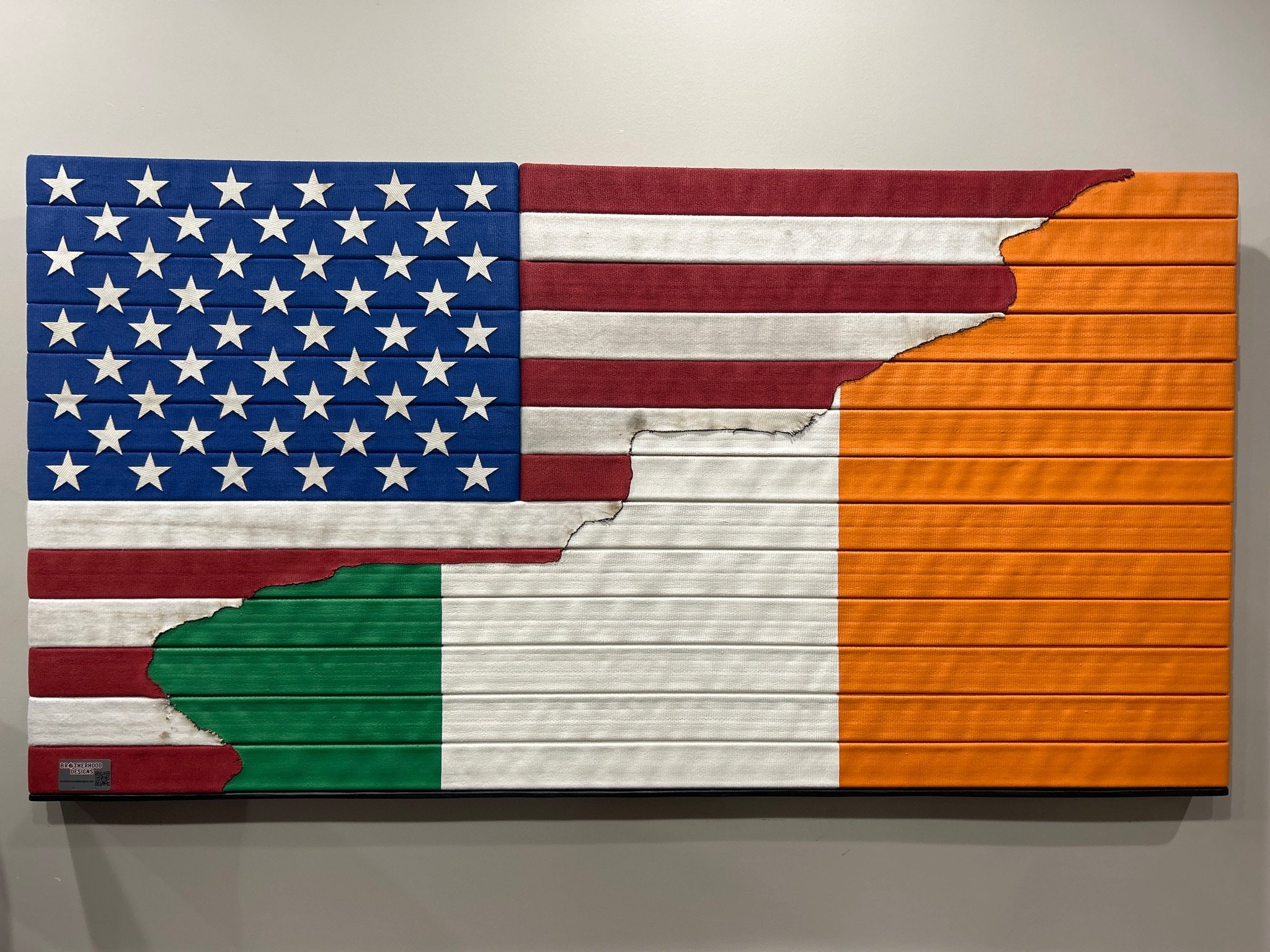 IN-STOCK - Irish American Retired Fire Hose Flag "Engine" Series Flag - #44