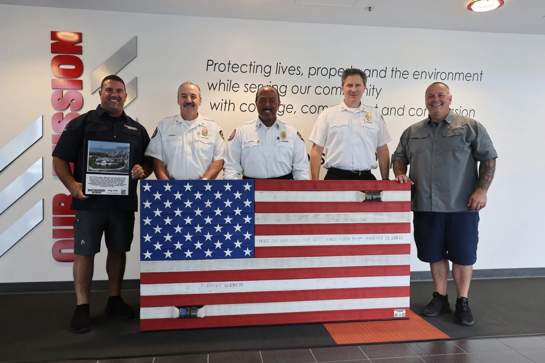 Flag #150 - Indianapolis Fire Department - Headquarters - Indianapolis, IN - Engine Series