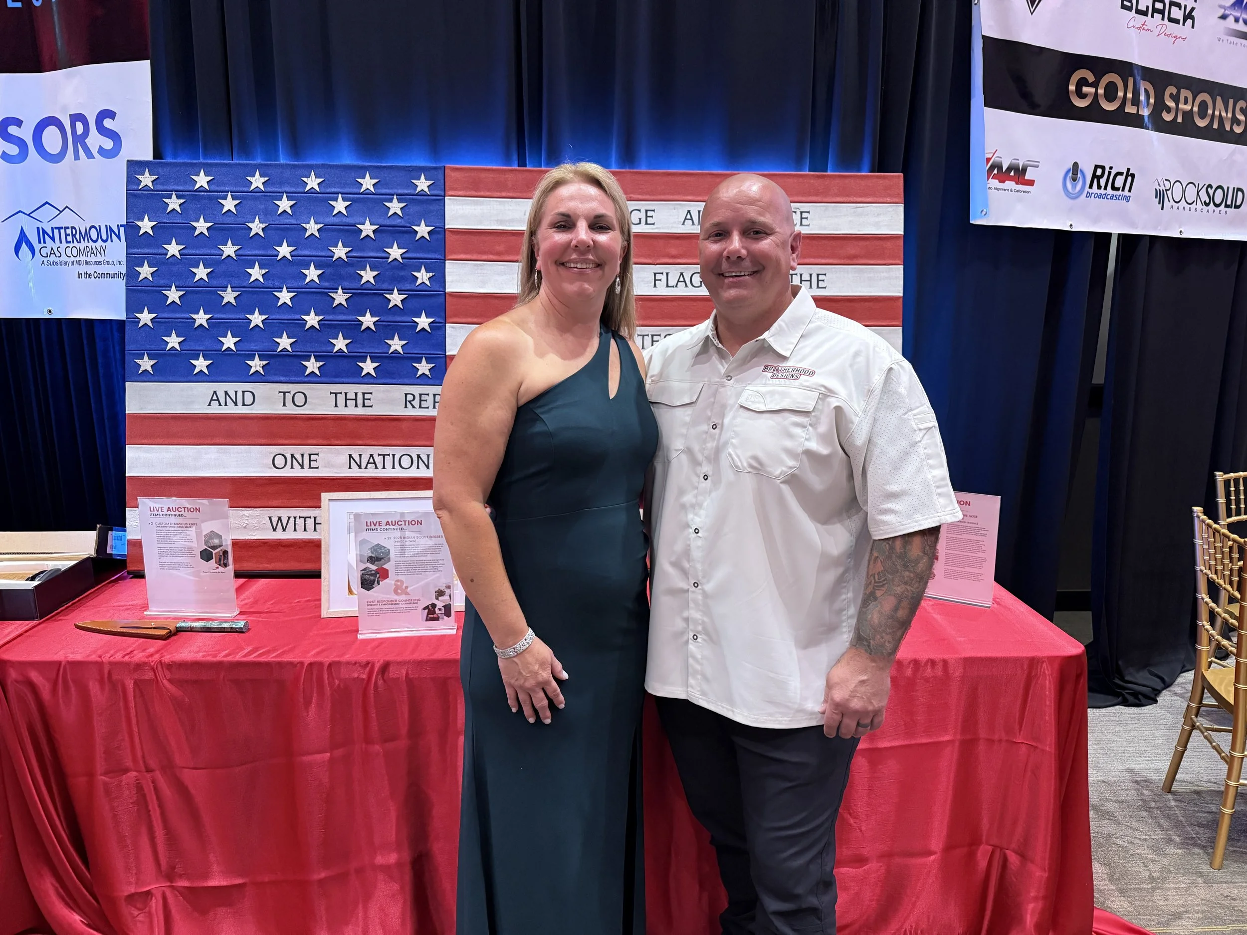 Rob and Christi at the Heroes Defense 11th Annual 9/11 Tribute Gala