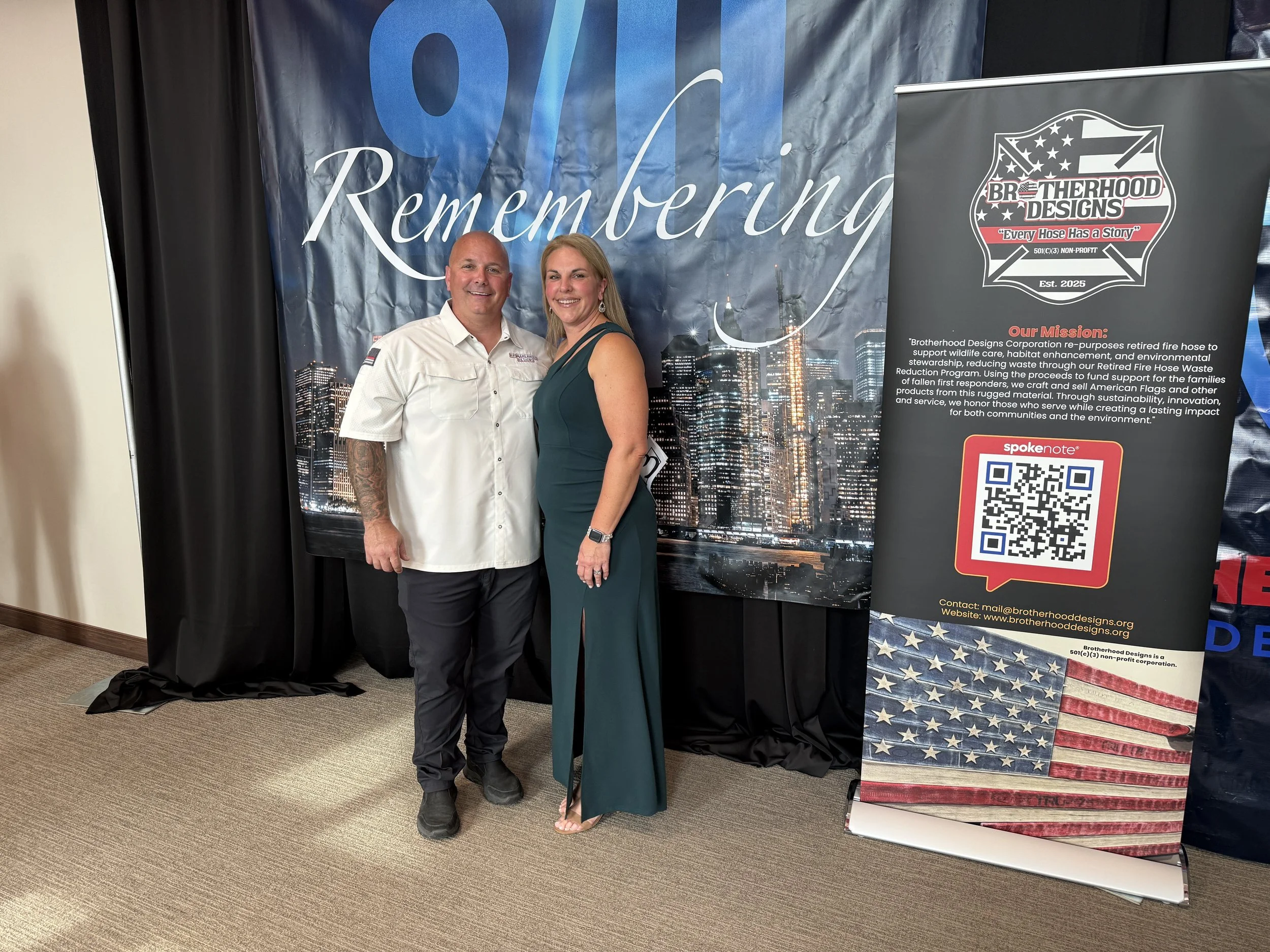 Rob and Christi at the Heroes Defense 11th Annual 9/11 Tribute Gala