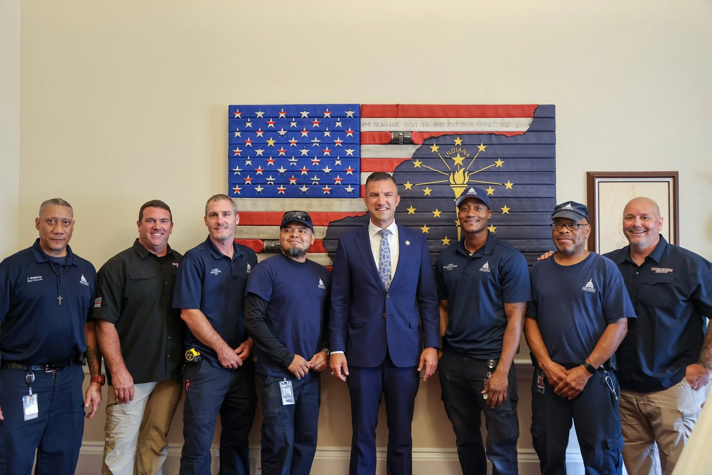 Capitol Hill Install Team With Congressman Yakym - Flag #111