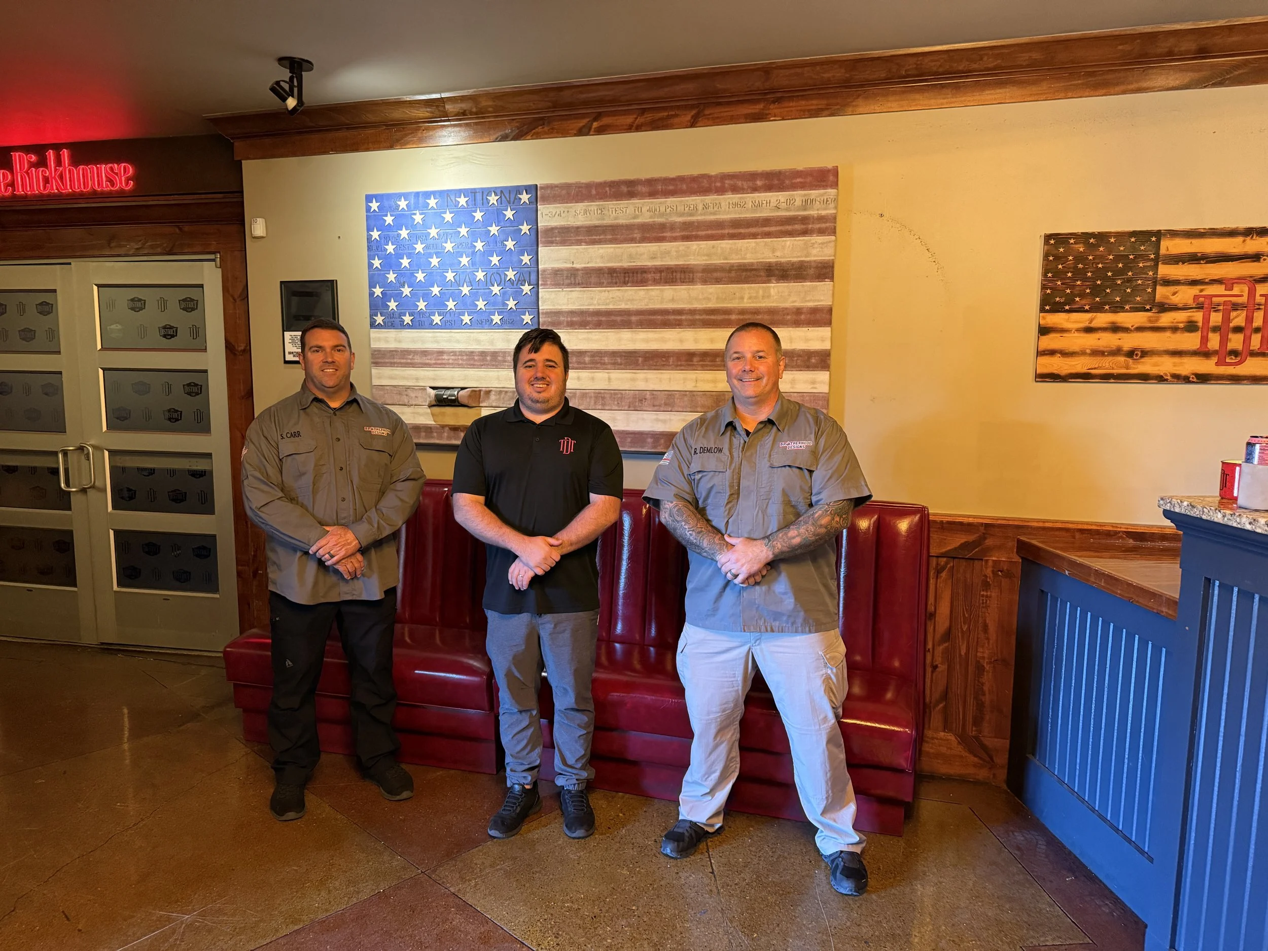 The District Tap - Northside - Title Sponsor - Flag #114 - Rob, Director of Operations Bryan, Scott