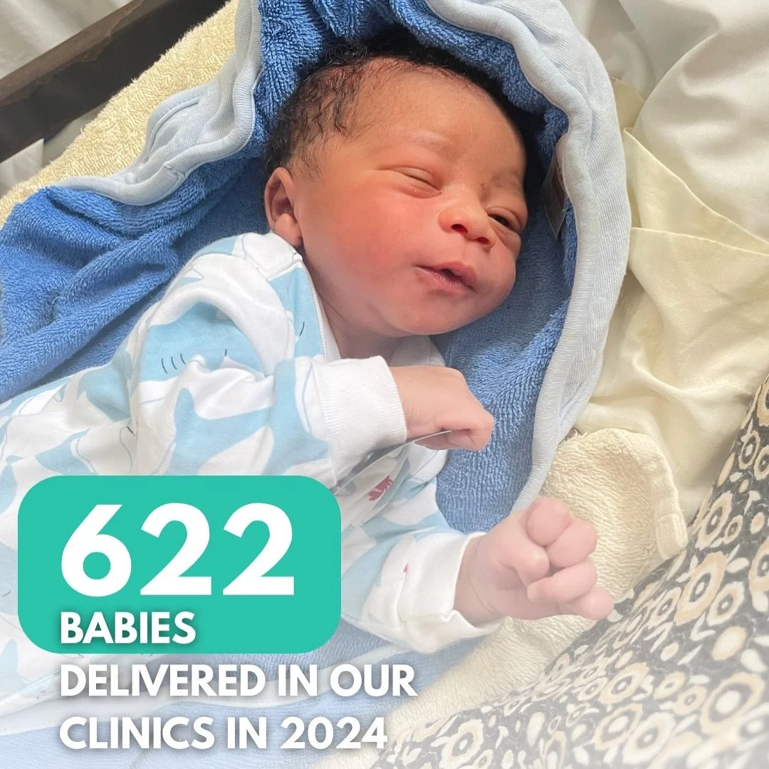 622 healthy births in 2024! All thanks to the skilled care and safe delivery services offered at Project Medishare maternity centers. #projectmedishare #globalhealth #maternalhealth