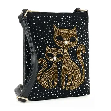 Kitty Cat Sparkling Crossbody Sling
#9061450FS
$48  OUR  PRICE  $36
Approximate Size: 9.5L x 9.5H x 1.5W