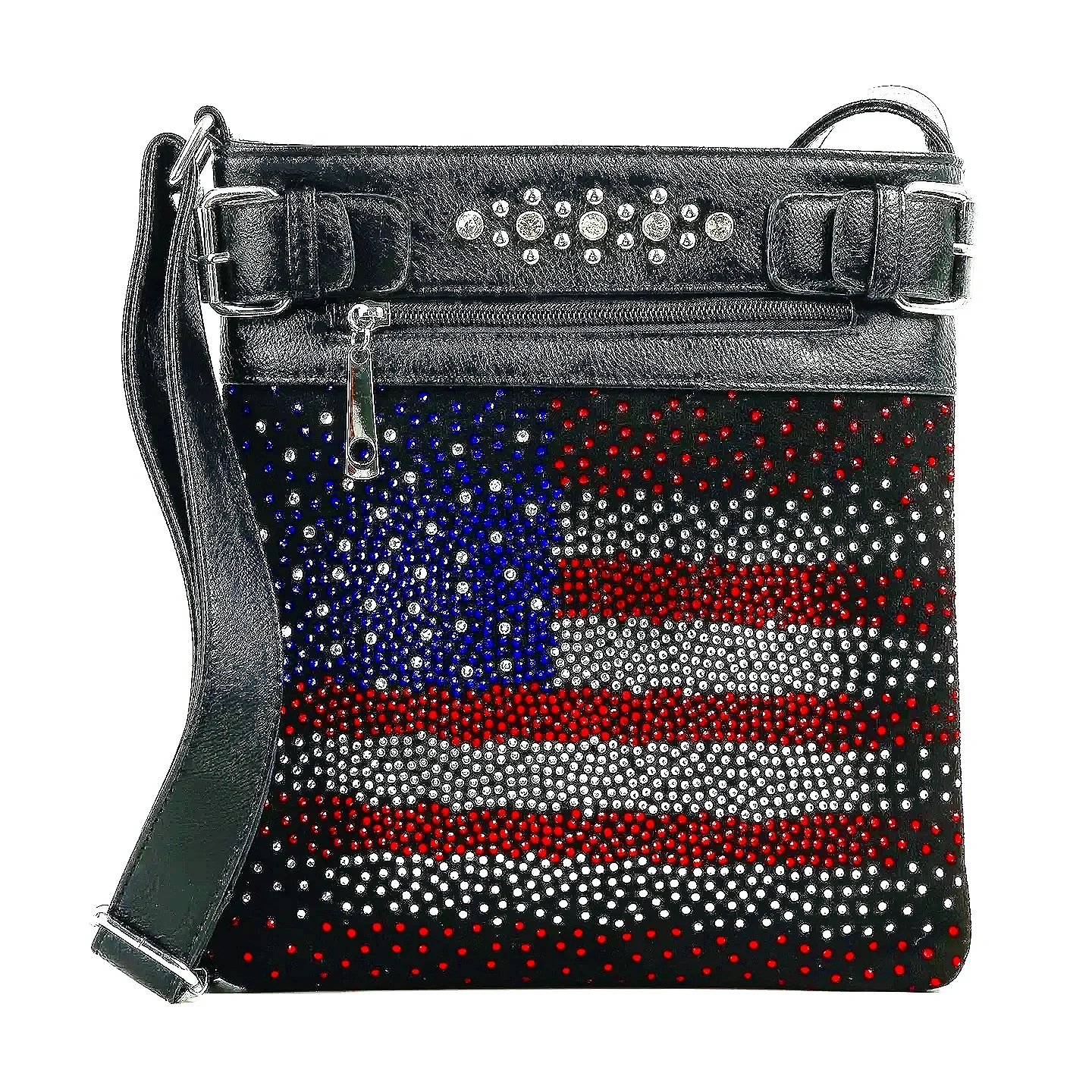 Faded Rhinestone Bling Flag Pattern
#9061550FS
$48  OUR PRICE  $36
Approximate Size: 10L x 10.5H x 2W 
