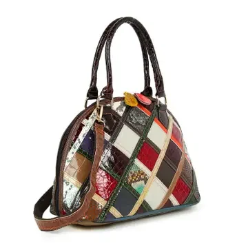 Genuine Leather Woven Front Pocket Handbag  $78  #9062625FS
OUR PRICE $58  FRONT VIEW