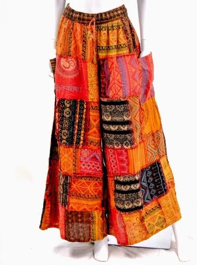 Handwoven Patchwork
Colorful Boho Palazzo Pants  #907201FS
$48  Free Size