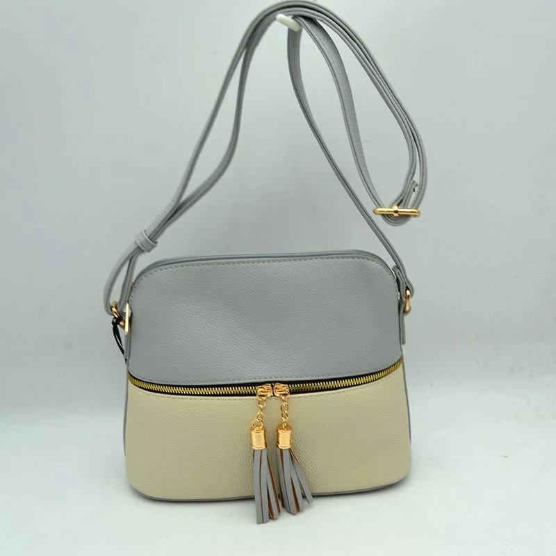 Two-Tone Mid Size 
Handbag  $29
