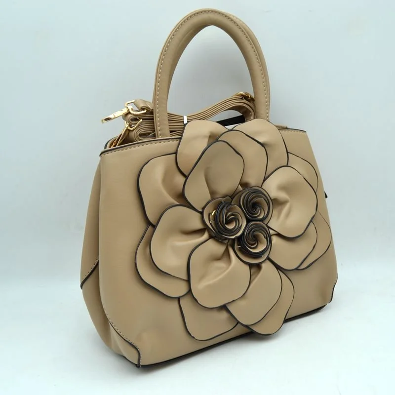 3D Large Floral Bag w/ Handle plus a long adjustable matching strap
$48  Beige Colore