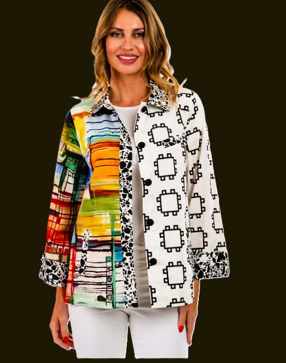 LEMON GRASS
Print Blocked Button from Jacket
$78  (xs, sm, med, lg, xlg)
