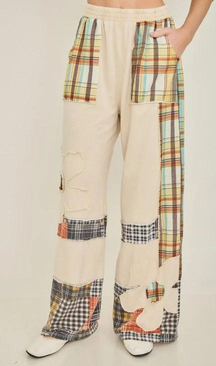 Mineral Washed Plaid 
Daisy Pants   #907341FS
$68  (s, m, lg)

