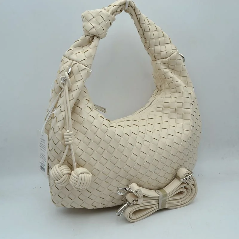 Large Woven Handbag 
In Bone Color  $38