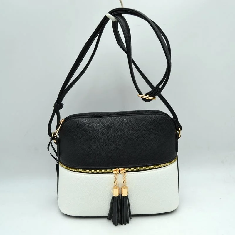 Two-Tone Mid Size 
Handbag  $29