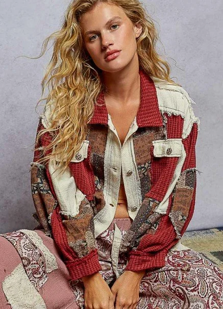 POL  #907361FS
Balloon Sleeve 
Pattern Cropped Knit Jacket
$72 (s, m, lg)