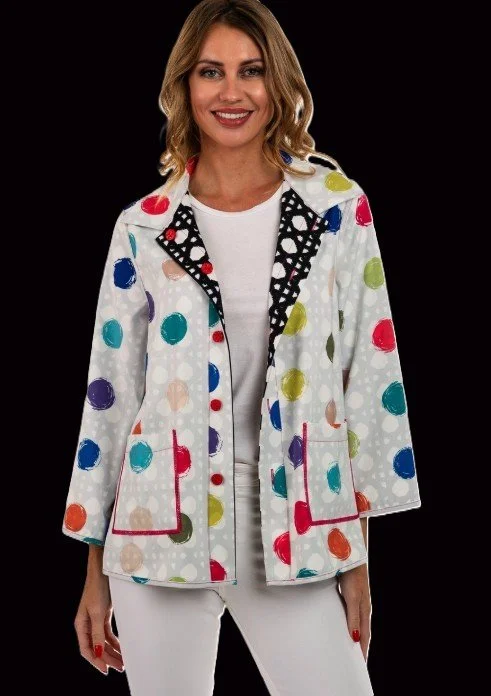 LEMON GRASS
Button Down Polka Dots
Reversible (xs, s, m, lg, xlg)
$78
