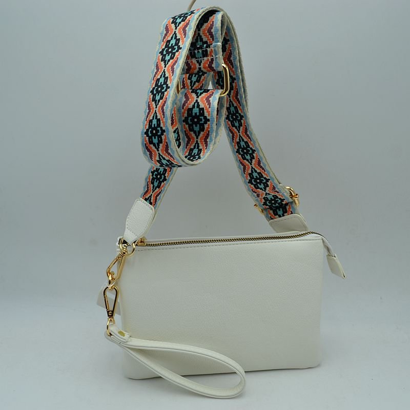 Cross body Bag with Guitar Strap
$29  White Color