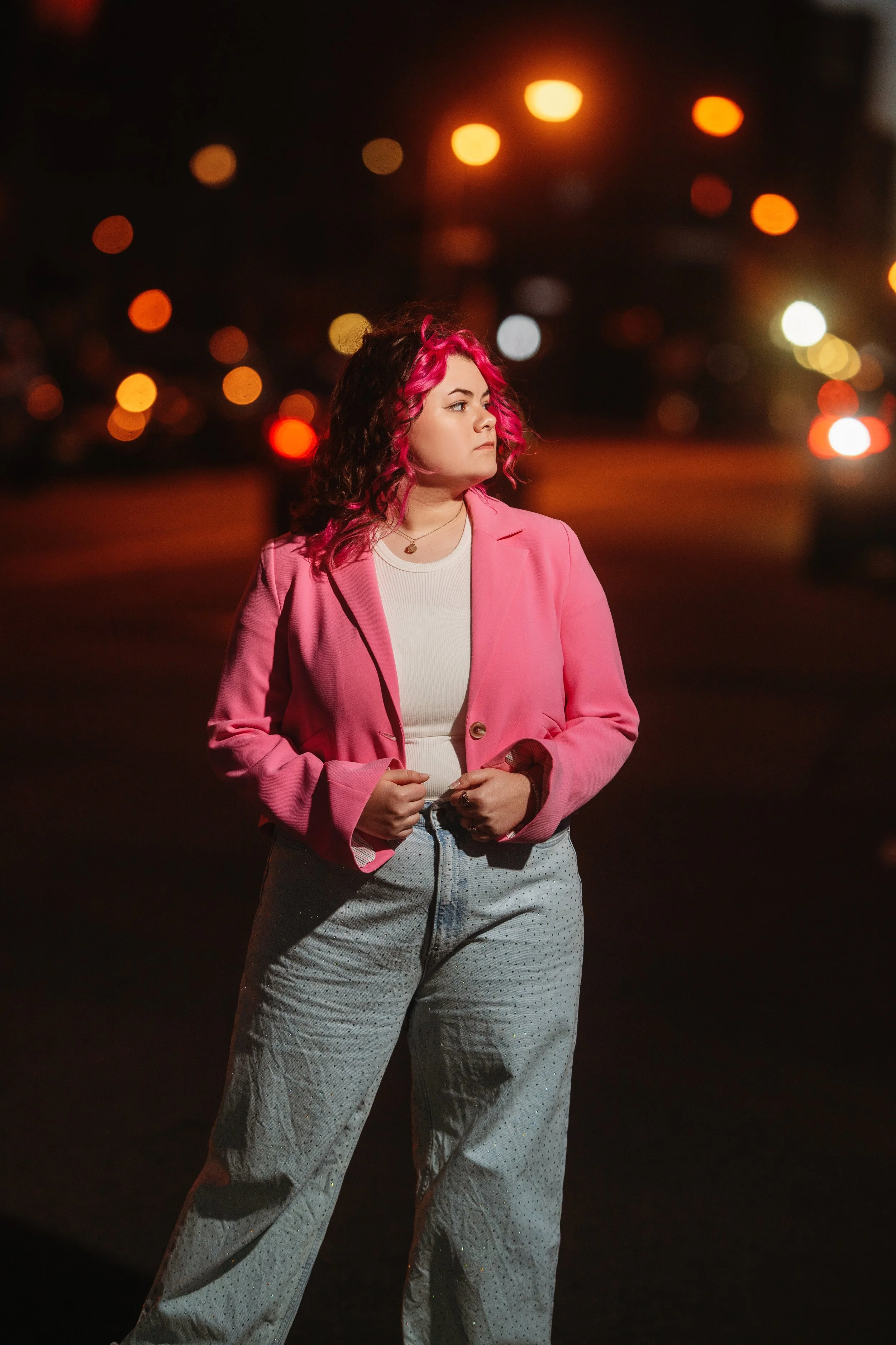 Night Senior Portraits | Buffalo NY