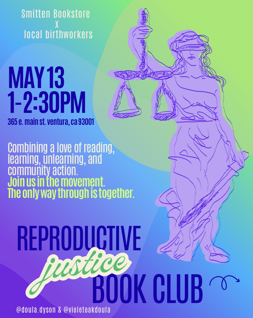Reproductive Justice Book Club flyer