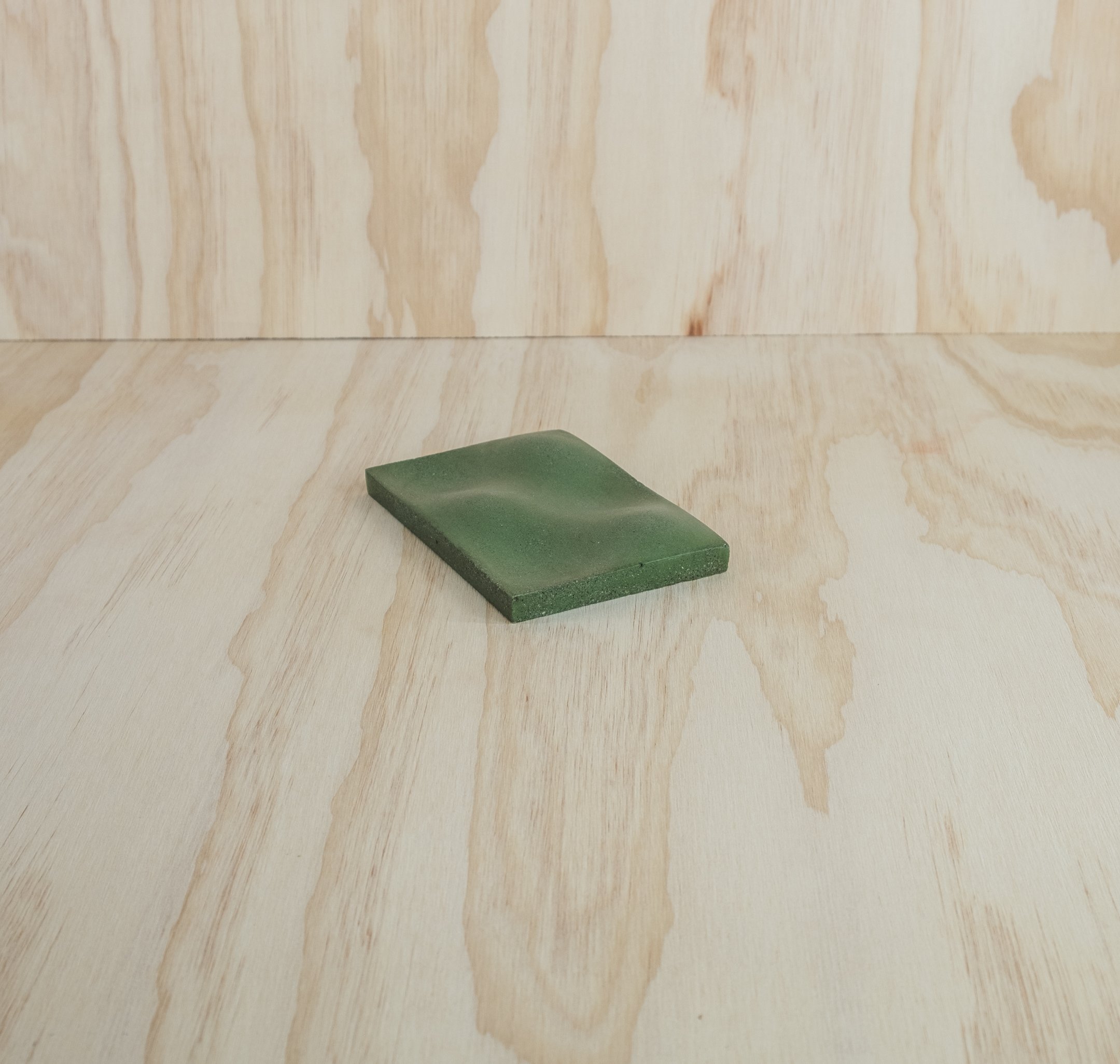 Tiny Topo Tray - Concrete Green - Square Objects