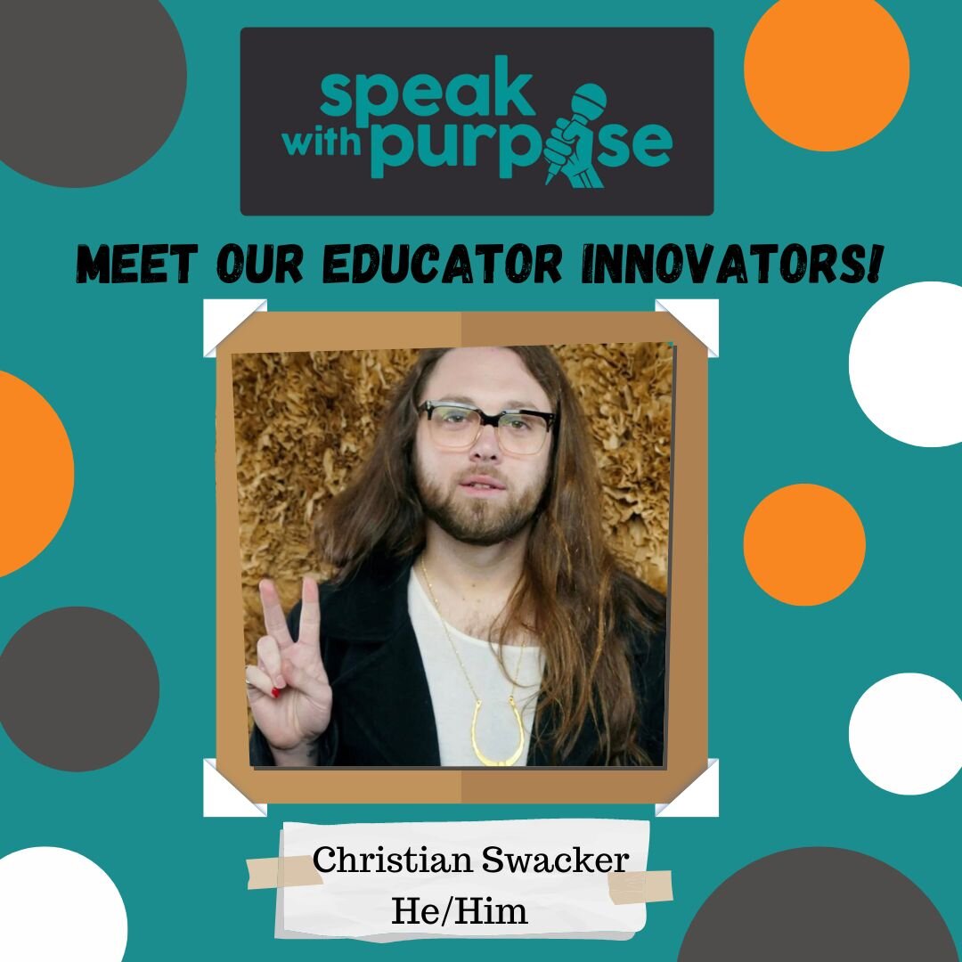 We're so excited to share we have a new team member at Speak With Purpose! Introducing Christian, our newest Educator/Innovator. Swipe to get to know Christian and if you see him in your classrooms or school, be sure to say hello!