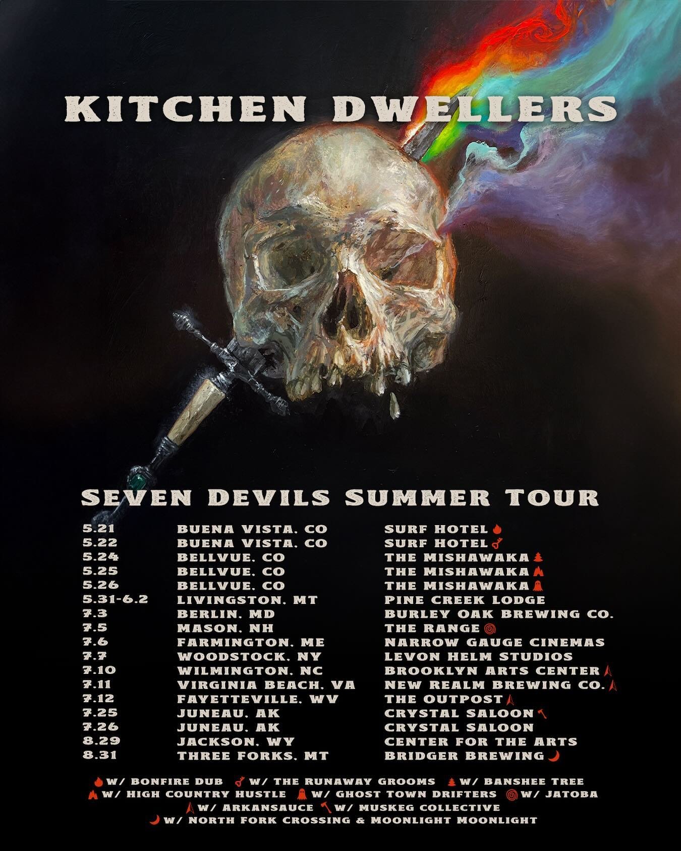 Seven Devils Summer Tour is set 😈 We&rsquo;re just itching to get things started off in Colorado in a few short weeks! Where will we see you? 

🎟️ &rarr; Link in bio / story