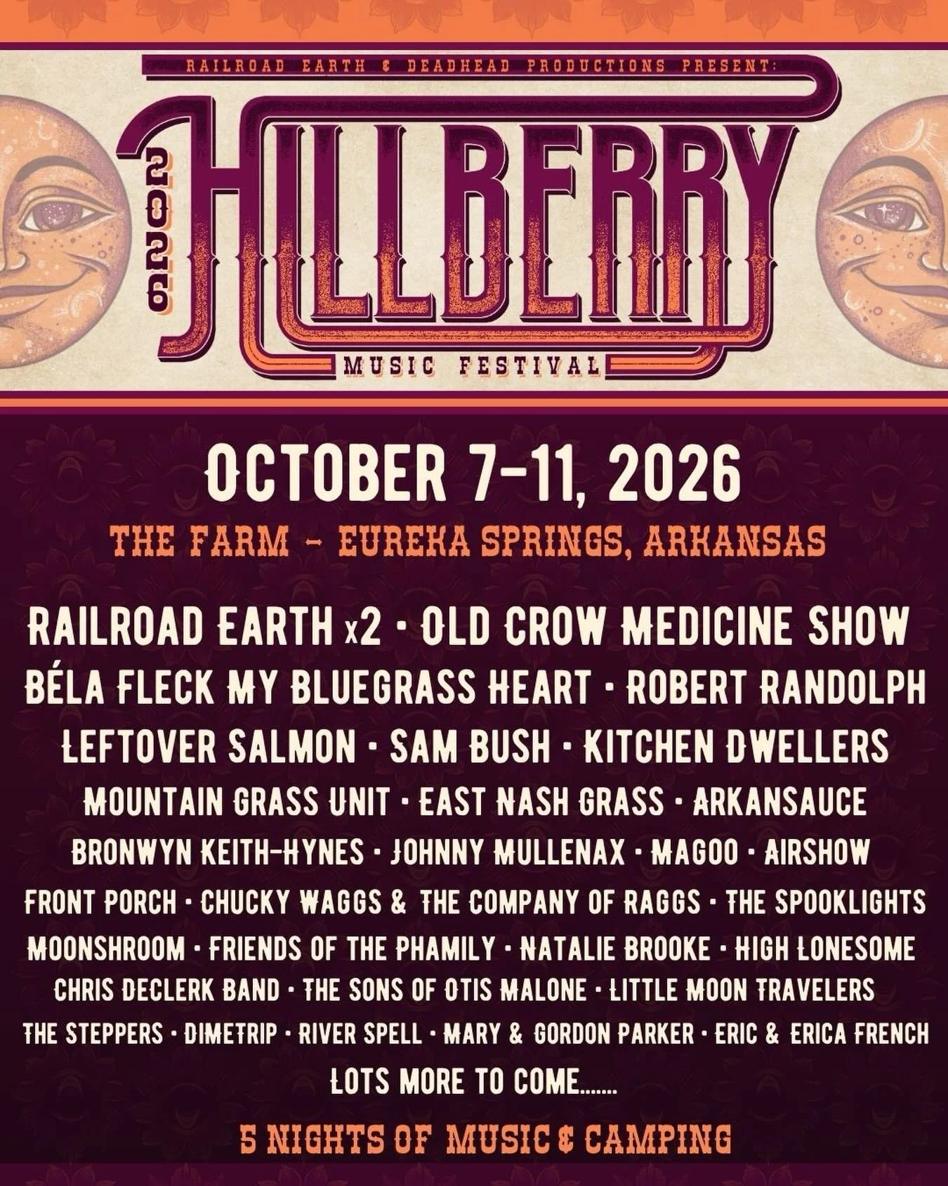 🌽 @hillberryfestival 🌽 Totally psyched to return to The Farm on Oct. 10-11 in Eureka Springs, AK 🚜 Tickets are on sale now! 

🎟️ &rarr; Link in bio