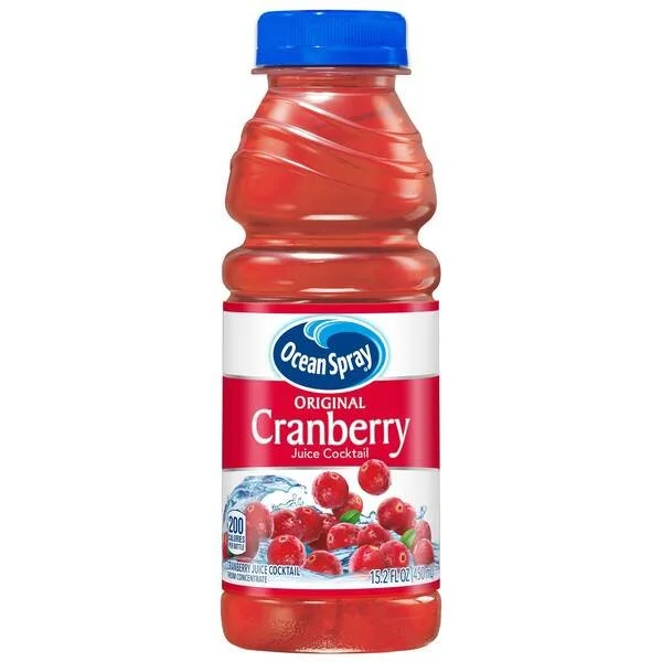 S-Ocean Spray Cranberry  Pkg Size  15.2oz Bottle Case Qty  12