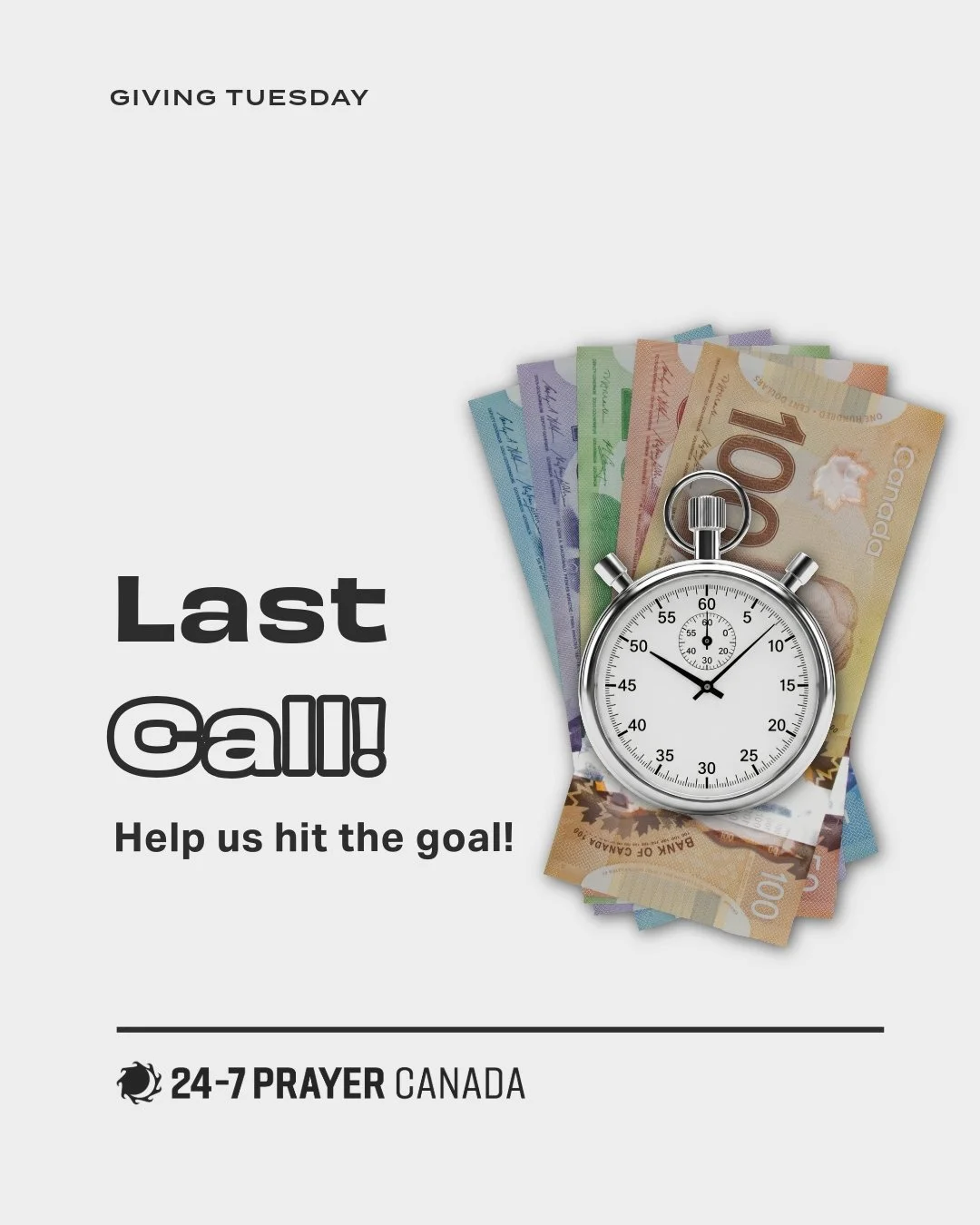 🛑 THIS IS IT: Final hour to fully fund the Coordinator Network! Time is running out on our Giving Tuesday goal. We need just to hit our $10,000 goal to secure this entire vision, which resources the leaders feeling prayer movements across Canada. Re