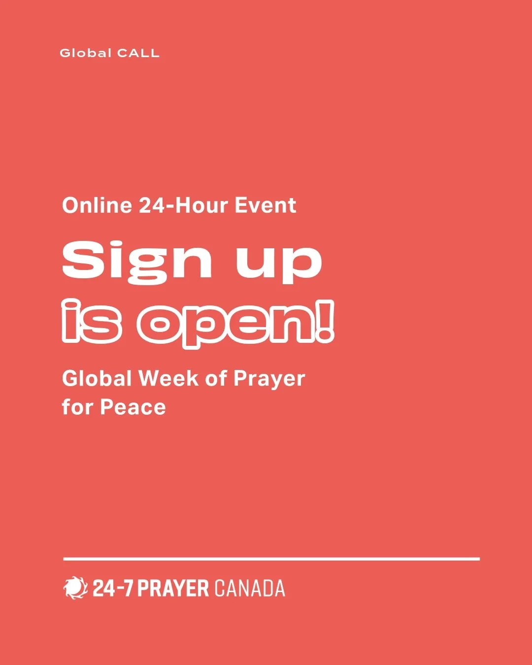 We Dare to Believe in Peace. 🕊️
On TUESDAY, March 17, we are interrupting our schedules for 24 hours of guided online prayer. Will you stand in the gap with us? 
Join the Global Watch #LinkInBio 
#PrayForPeace #247Prayer #Intercession