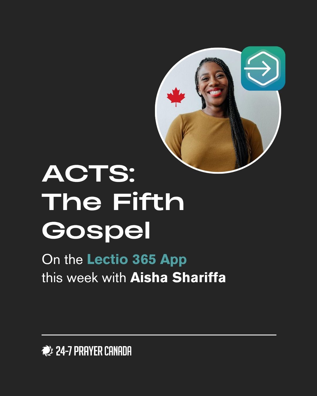 Hello Canada! 👋🏽 🍁 Did you know that there are over 30,000 Canadians engaging with our Lectio365 App? Many believers from coast to coast are praying morning, midday and evening prayers written by our 24-7 prayer team and occasionally hosted by spe