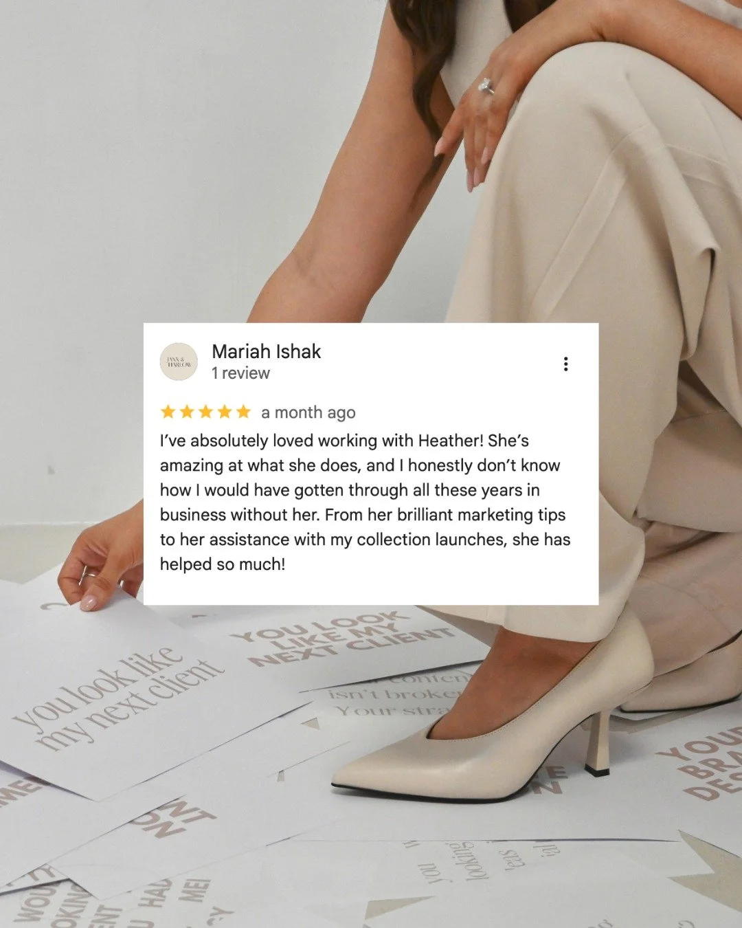 This is why I created the Be Bold Mentoring program.

Mariah came into my 7-month container knowing she was ready for more &mdash; more growth, more structure, more sales. Together we worked across every area of her business: marketing, socials, sale