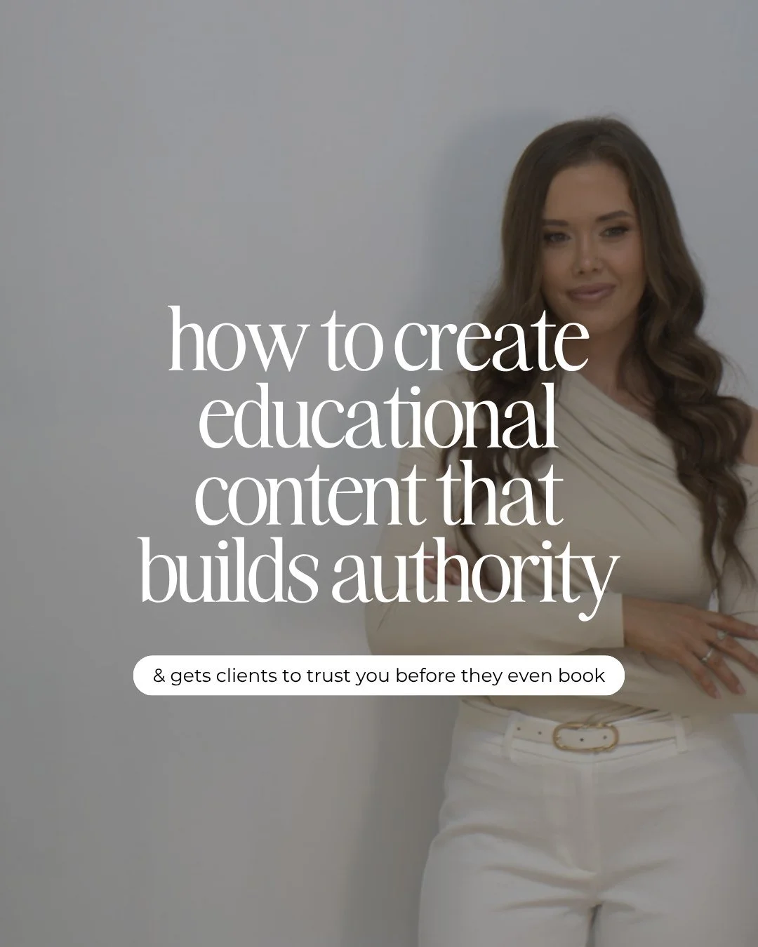 Educational content doesn&rsquo;t build authority because you &ldquo;teach&rdquo;.
It builds authority because it makes people trust you before they ever book.

If your &ldquo;educational posts&rdquo; aren&rsquo;t converting, it&rsquo;s usually becau