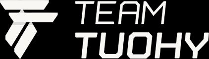 Text reading 'TEAM TUOHY' with a stylized logo on a black background.