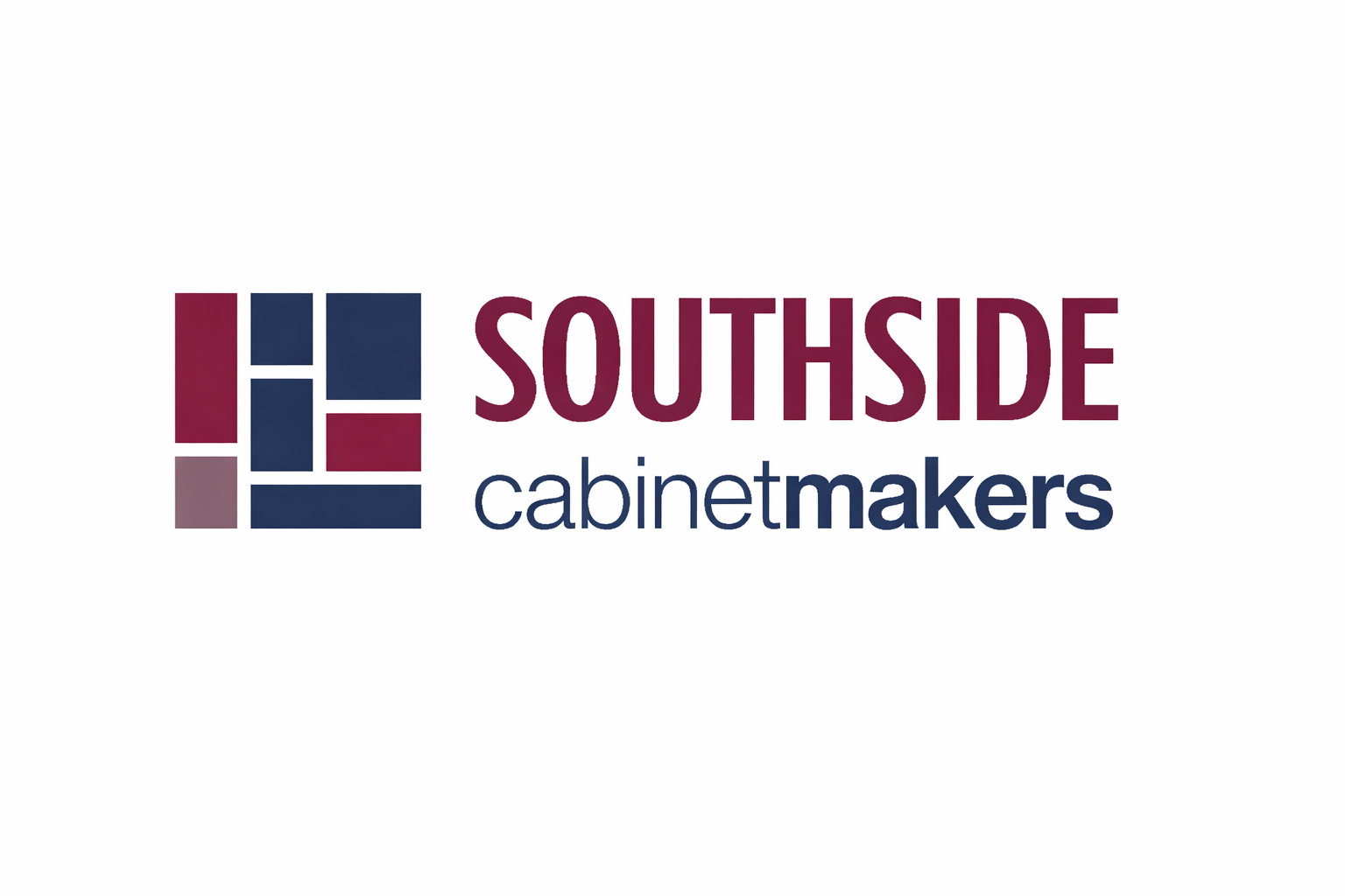 Southside Cabinet Makers logo with a multicolored geometric design.