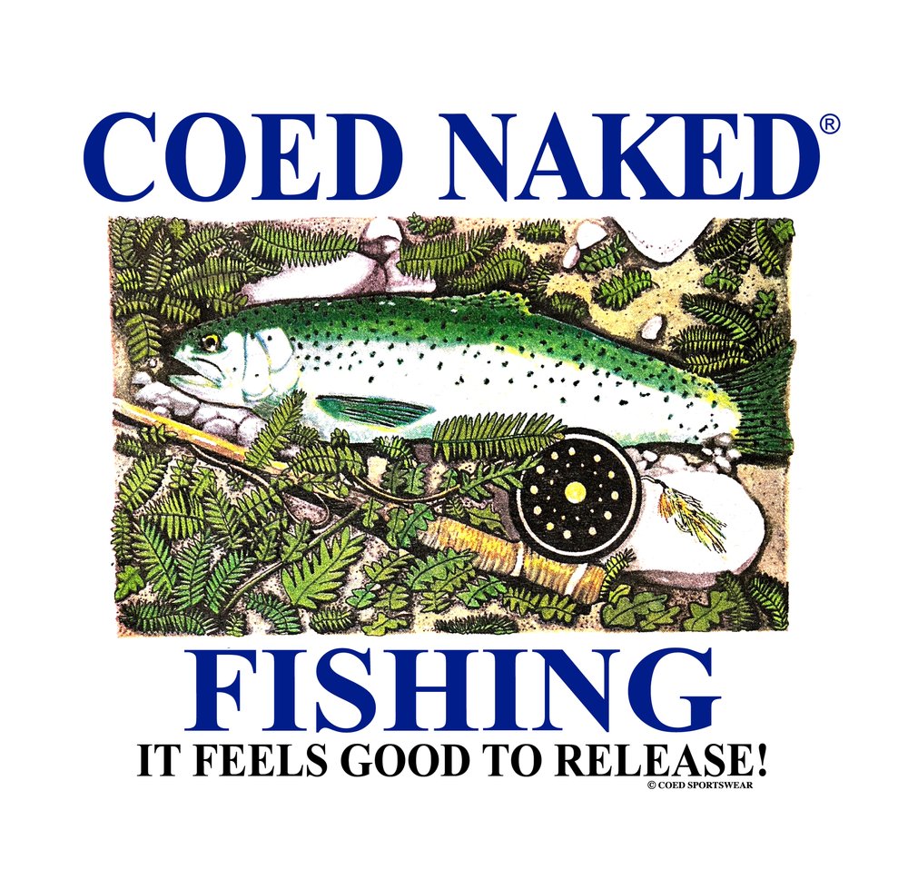Coed Naked Fishing Vintage Tee — Coed Naked Clothing