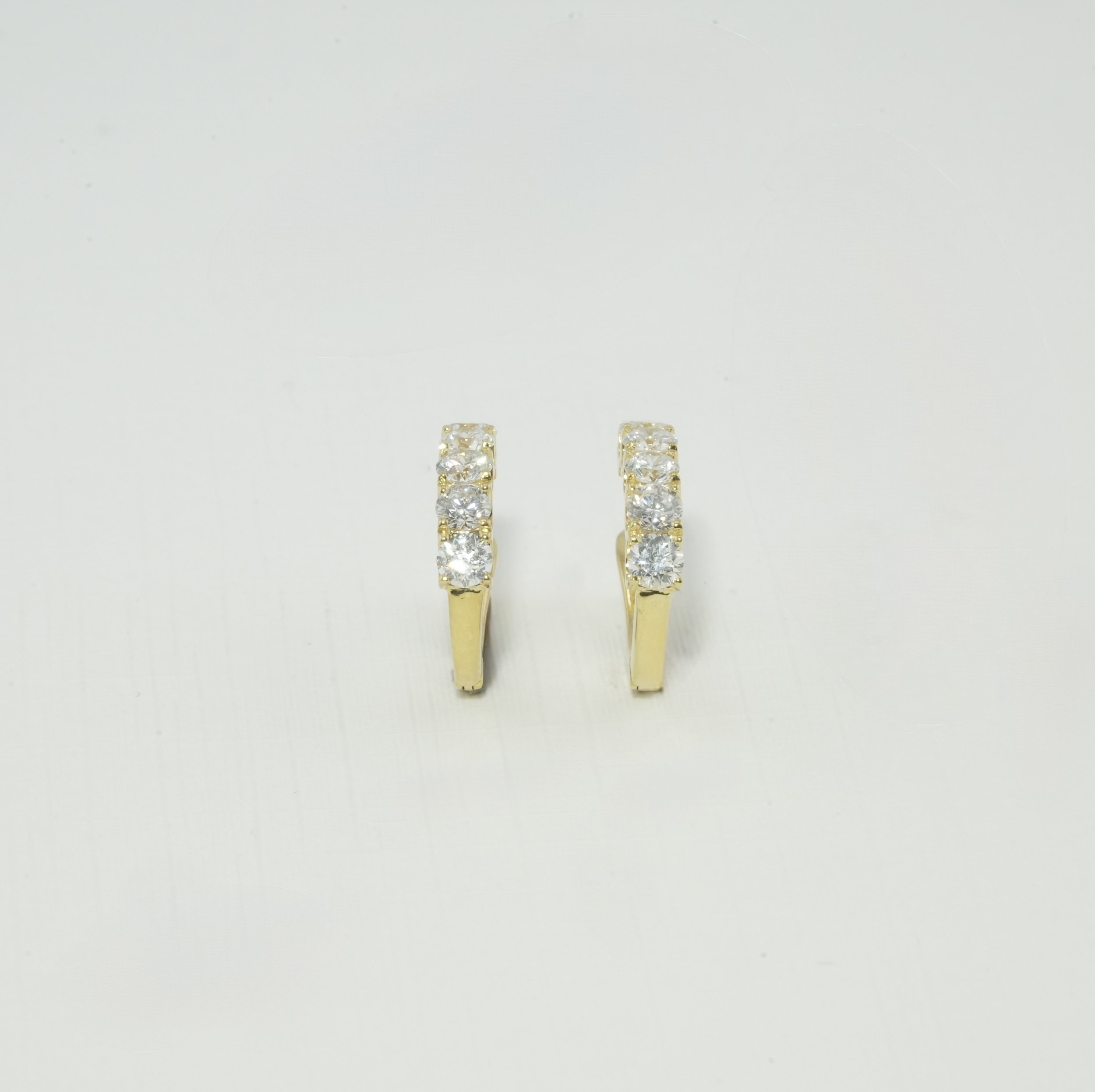 14ct Yellow Gold Lab Diamond Huggies- SQ2440467