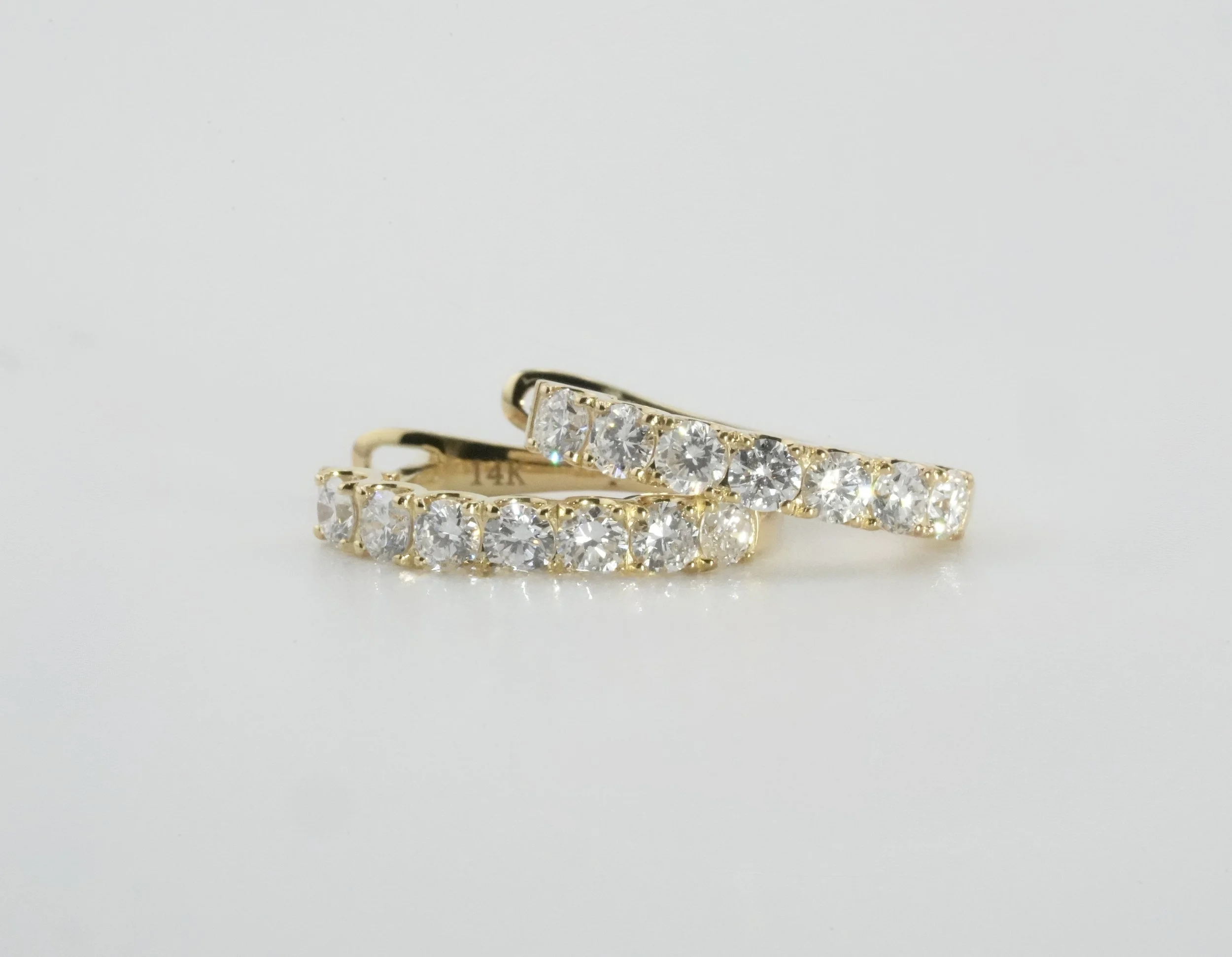 14kt Yellow Gold Huggie Earrings-SQ2990553