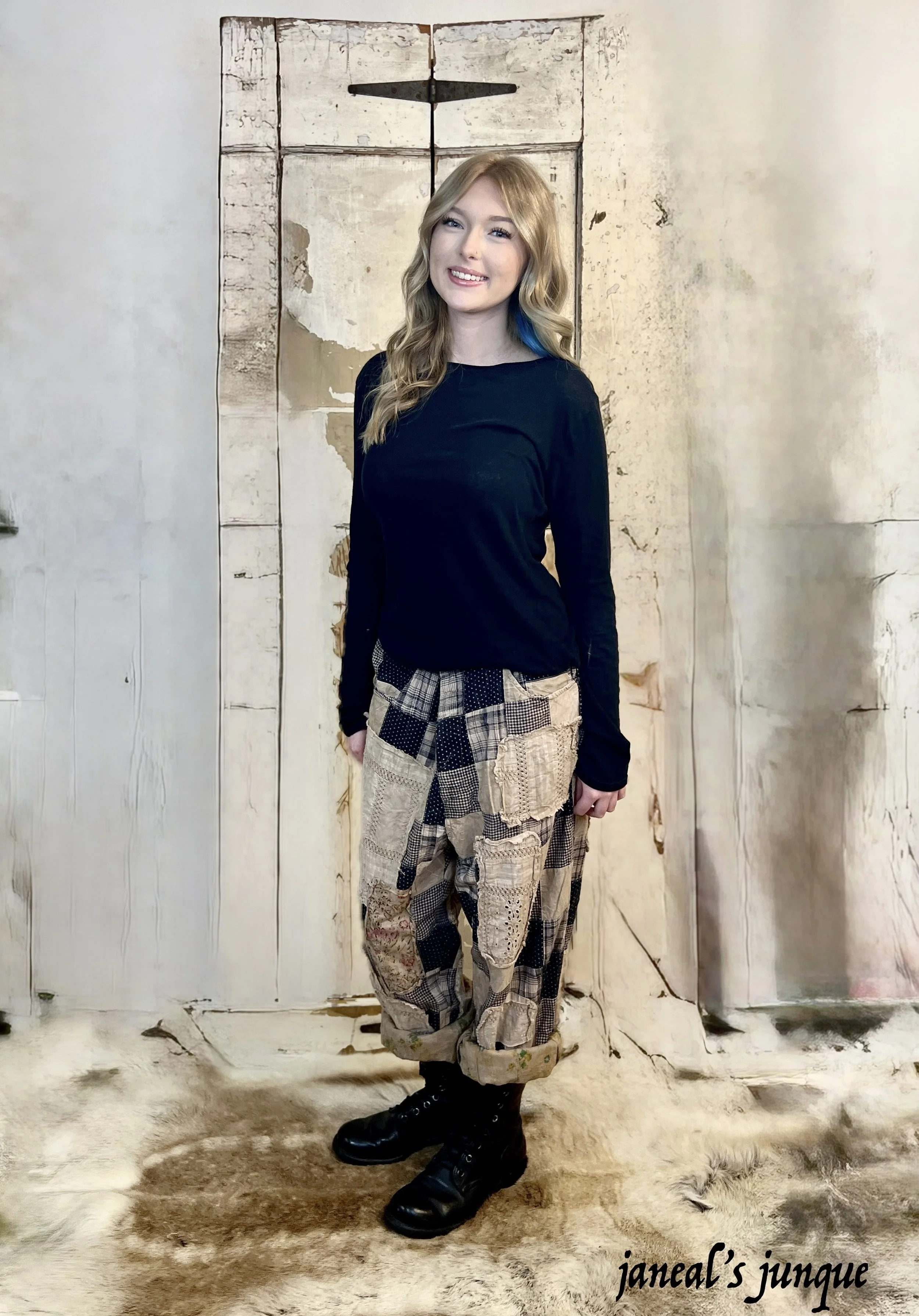 JaDeD GyPsY Midnight Patchwork Traveling On Pants