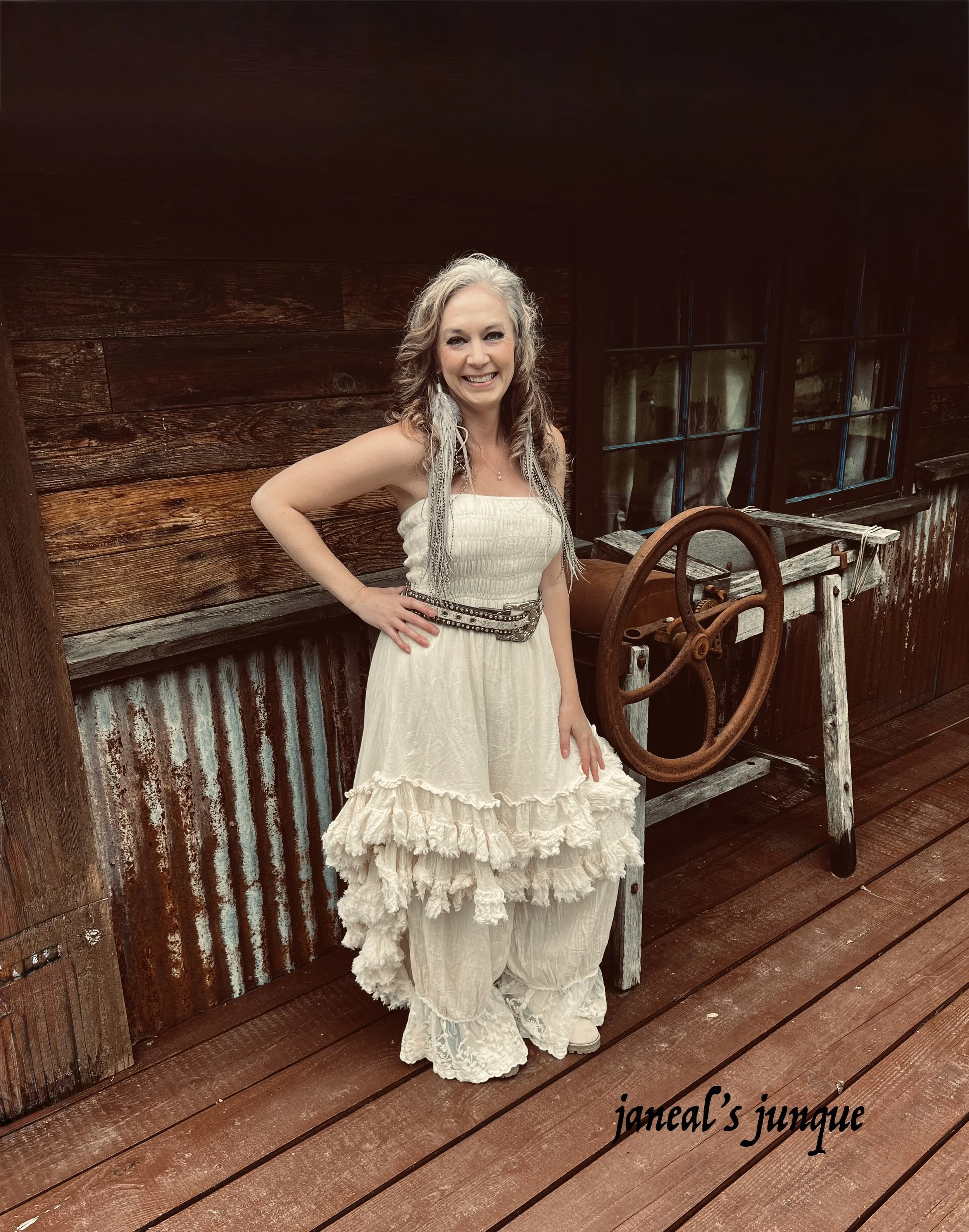 GyPsY COWGIRL Cotton Gauze Strapless DRESS or SKIRT