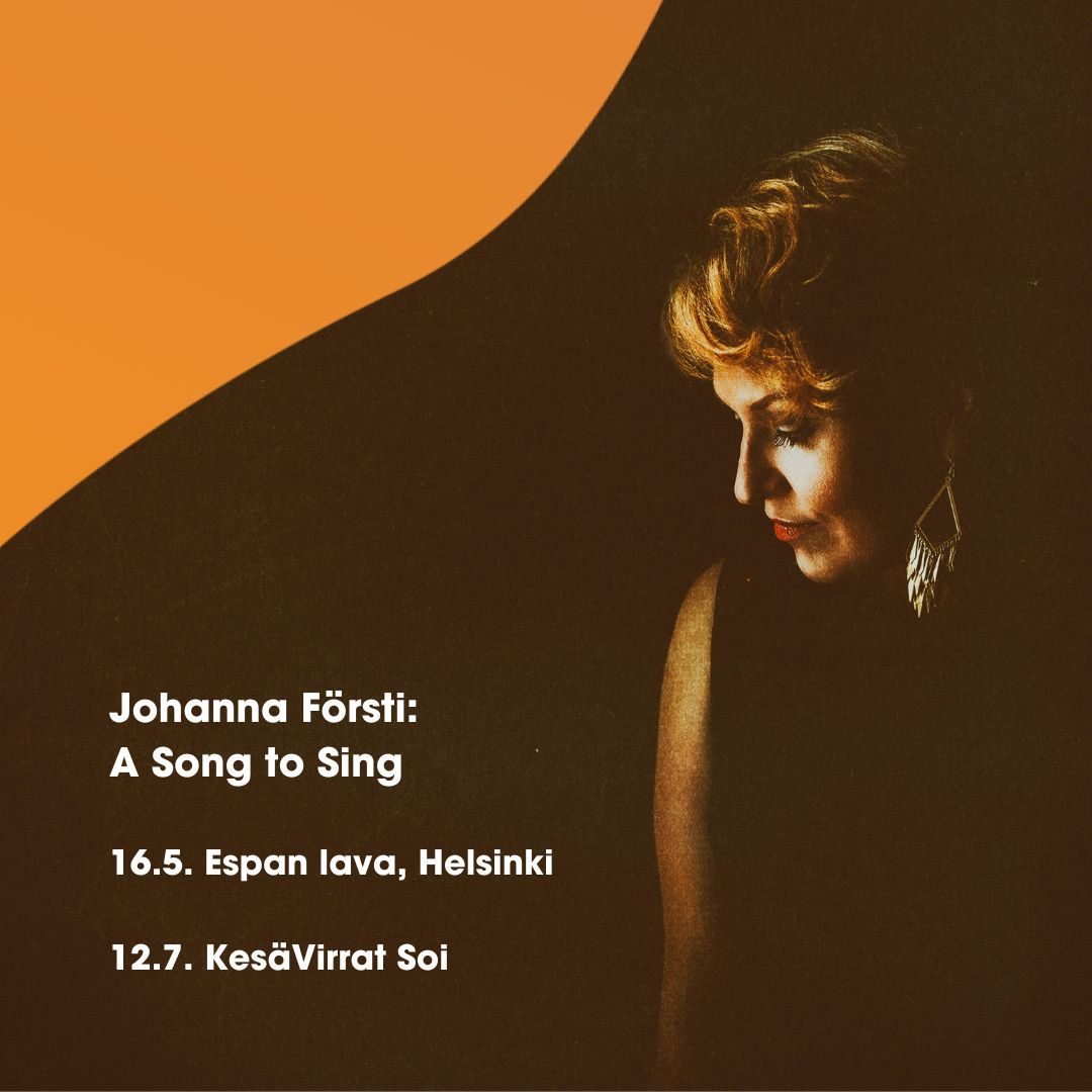 Johanna F&ouml;rsti: A Song to Sing esiintyy 16.5. klo 18 Espan lavan avajaisissa Helsingiss&auml;! ☀️

Kes&auml;ll&auml; yhtye n&auml;hd&auml;&auml;n Virroilla 12.7. Kes&auml;Virrat Soi -konsertissa.

#RaitalaMusic #JohannaF&ouml;rsti @espanlava @ke