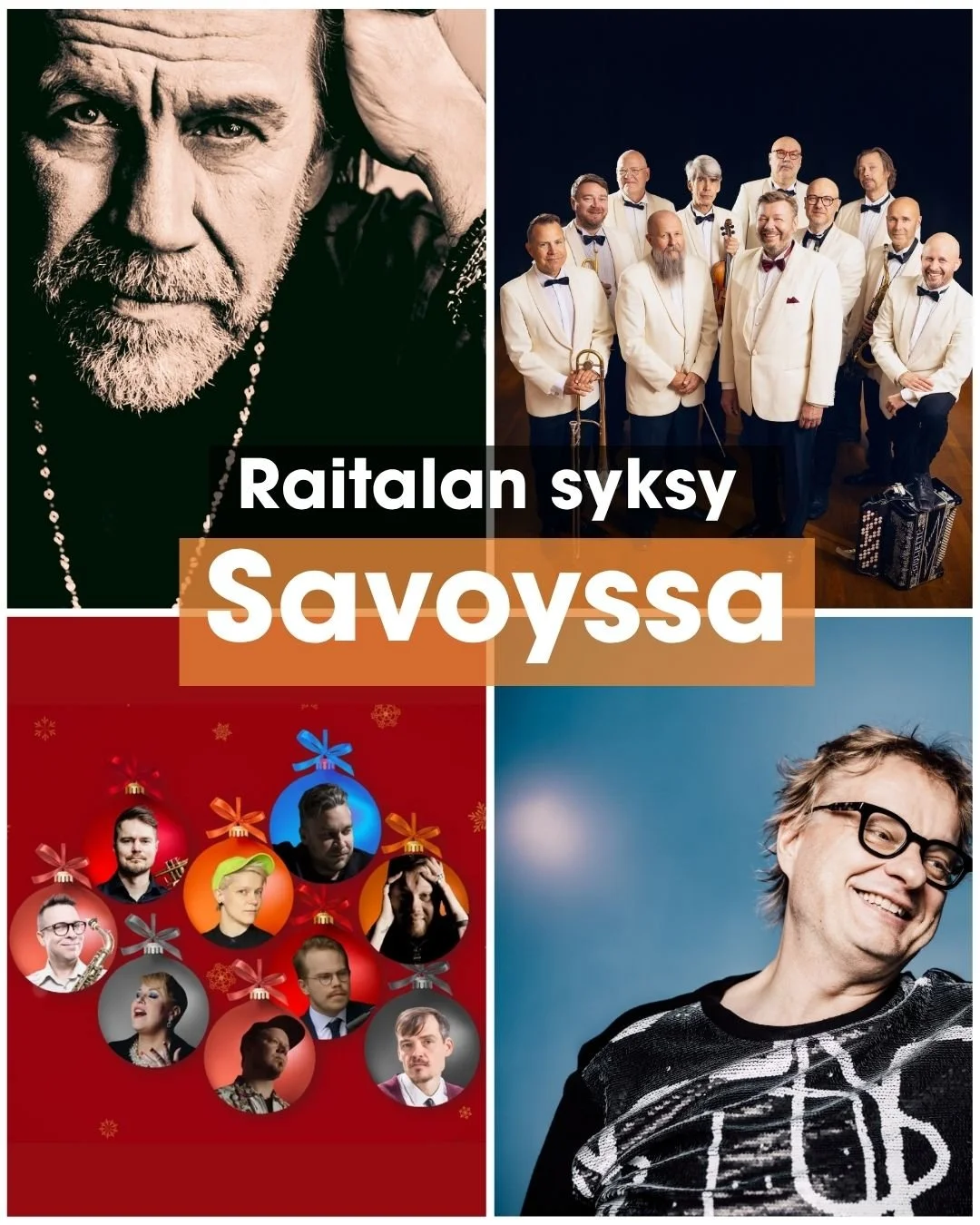 Raitalan artistit hurmaavat legendaarisen Savoy-teatterin syyskaudella! 🌟

Lokakuussa lavalle nousee Suomen ykk&ouml;smuusikoista koostuva, huippuunsa viritetty 11-henkinen Juha Hostikka &amp; Dallap&eacute;-orkesteri ✨ Marraskuussa t&auml;ll&auml; 