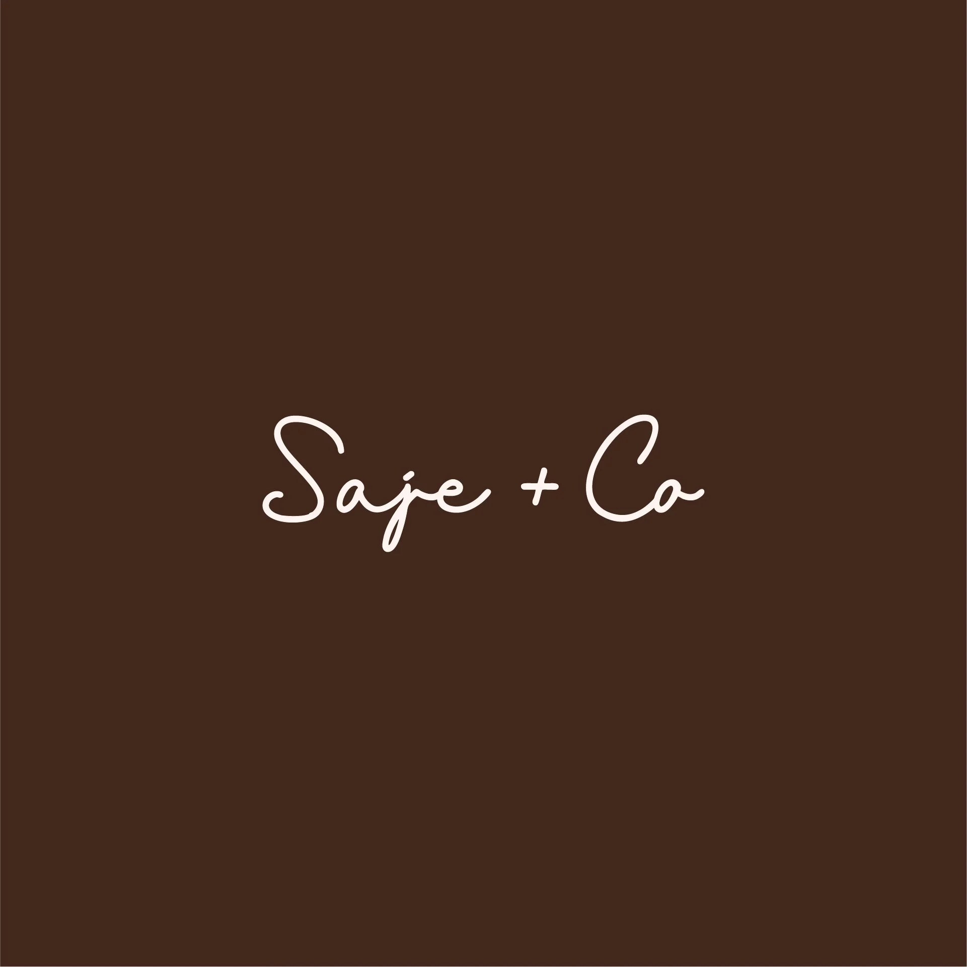 Saje + Co brand by Sol Struck Studio