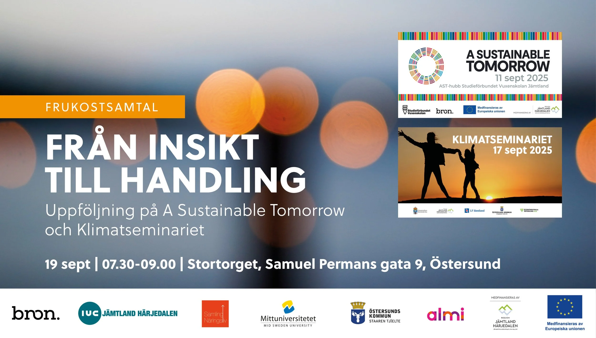 Frukostsamtal efter A Sustainable Tomorrow & Klimatseminariet