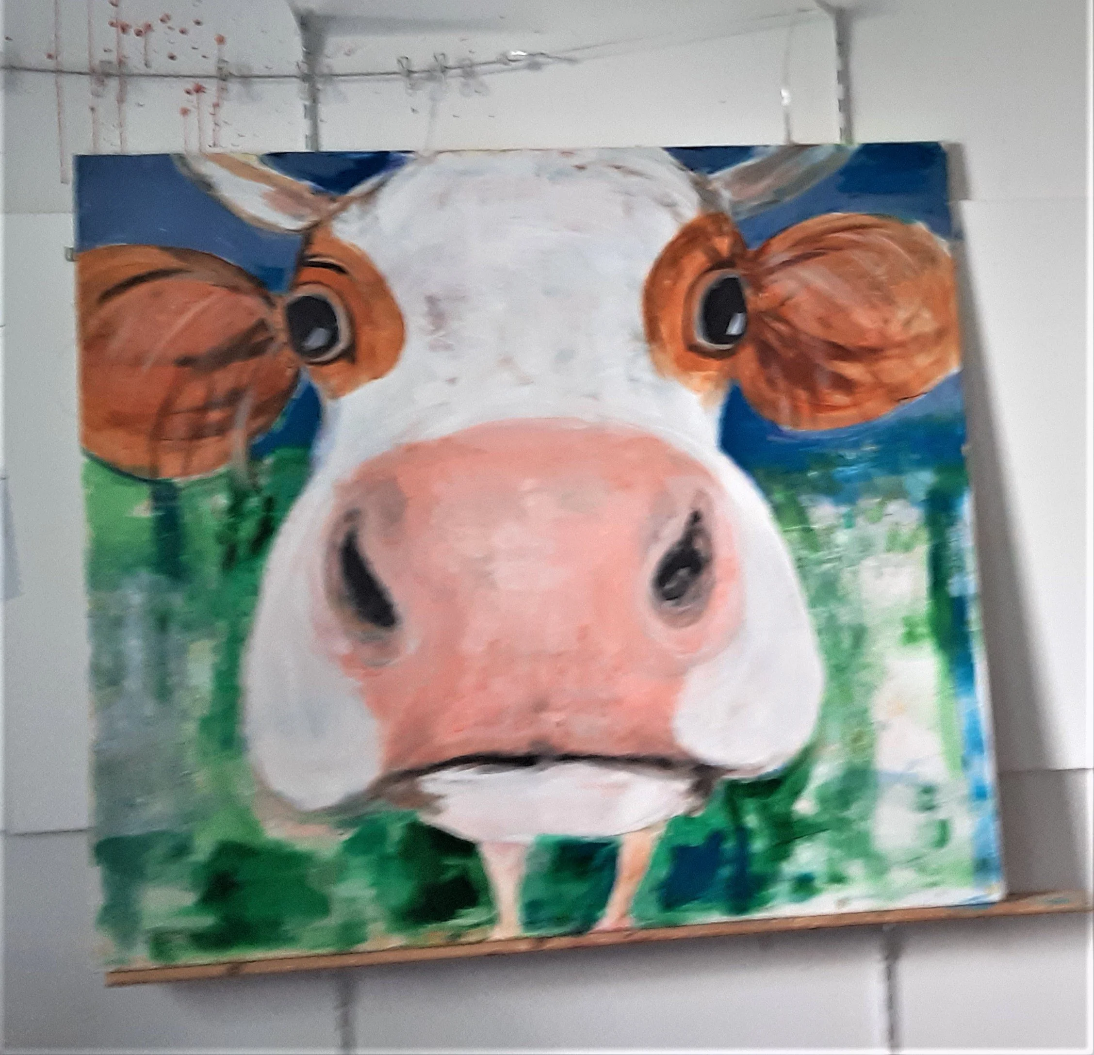 Gucki, Acryl-Mischtechnik auf Leinwand, 140x145cm