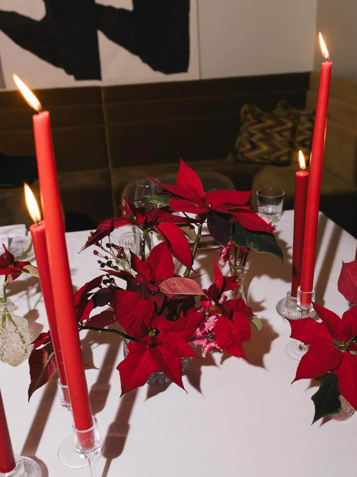 Festive glamour to celebrate the launch of @dimaayad into @theofficialselfridges at @themainemayfair on Monday. 

With @_wetherly_  Red and pink for life. 
❤️🩷

Images @noorunisa 
@heyitsmeitschi 

Pointsettia and the most incredible frilly pink cyc