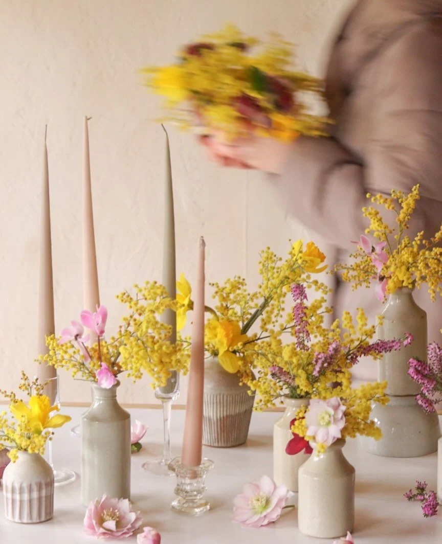Mimosa and a hint of pink &hellip;. And a really excellent woman &hellip; for international woman&rsquo;s day. 

I don&rsquo;t know. Is it unfeminist of me to wonder why we have to have one special day celebrating women? Or is it unfeminist of me not